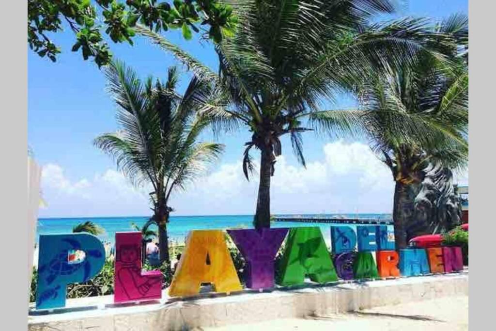 Vive Tus Vacaciones, Depa Nuevo Playa Del Carmen Apartment Luaran gambar